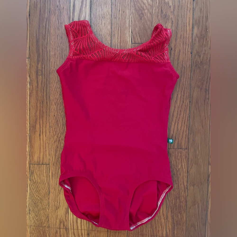 Red Lucky Leo Leotard (S)